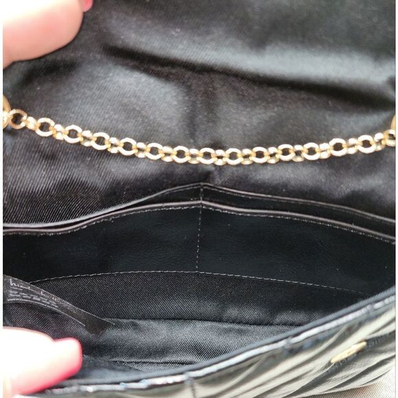 NWT Nicole Miller Black Quilted Crossbody Bag - Picture 12 of 12